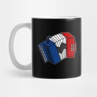 Accordion French Flag Accordionist France Musician Mug